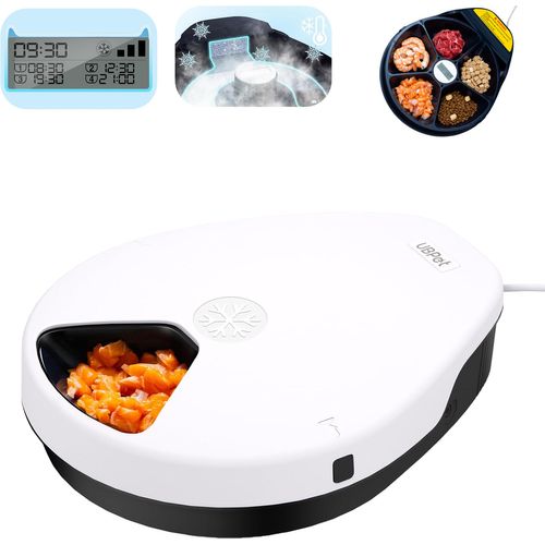 Distributeur Automatique Pour Chats Et Chiens Avec Fonction De Conservation, 5 Repas Programmables