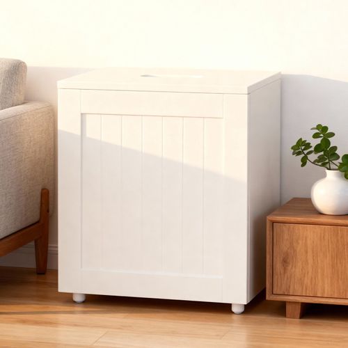 Meuble de rangement/meuble-lavabo, 31x17x33 cm, blanc, rangement multifonctionnel