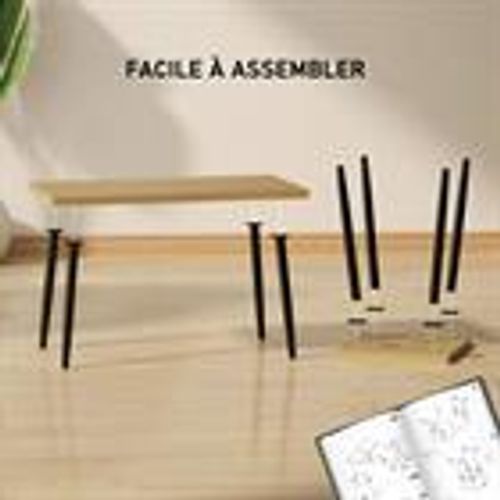 Ensemble De 2 Tables Basses, Table D'appoint, Table De Salon, Table Basse Pour Salon Bois-clair