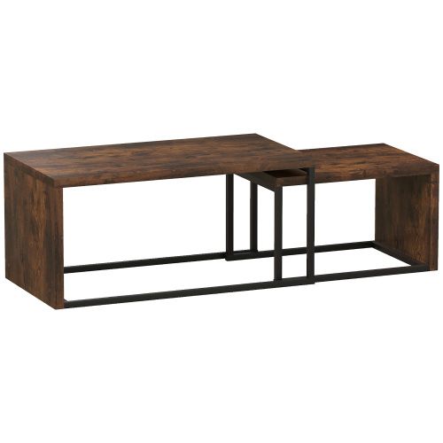 Ensemble De Deux Tables Basses Empilables, Pouvant Servir De Table D'appoint Ou De Table Basse