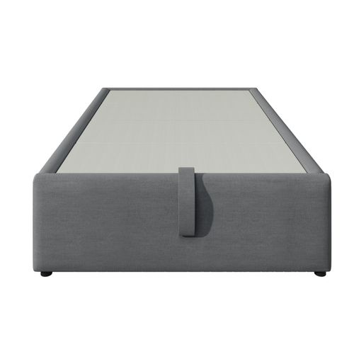 Lit Enfant Lit Jeune 90x190 Cm, Avec Chargement USB-c Et Poches De Rangement, Coton Et Lin, Gris