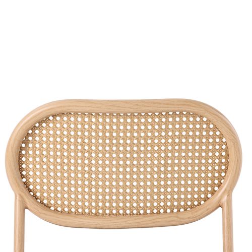 Chaise De Salle à Manger 2 Pièces, Pieds En Métal, Chaise Longue En Rotin, Pu, ​​marron