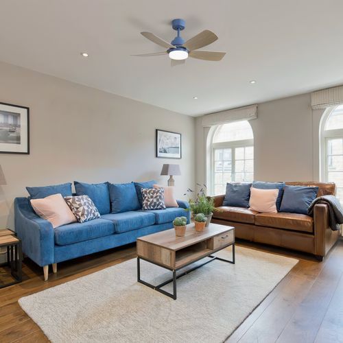 Ventilateur De Plafond 42" LED 22w - 5 Pales Abs - Télécommande - Pour Intérieur