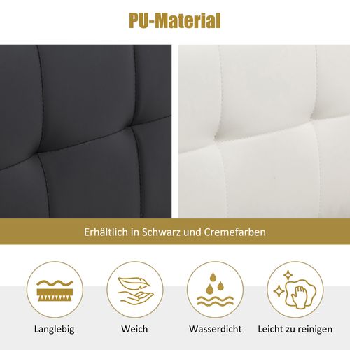 Lit Coffre 160x200 Cm Avec Tête De Lit Rangement, Rembourrage Confortable - Pu Blanc