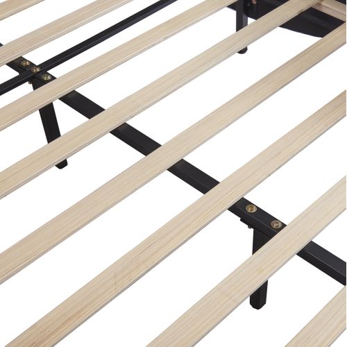 Lit Double Moderne 140*200cm En Similicuir Avec Éclairage LED Et Sommier à Lattes, Blanc