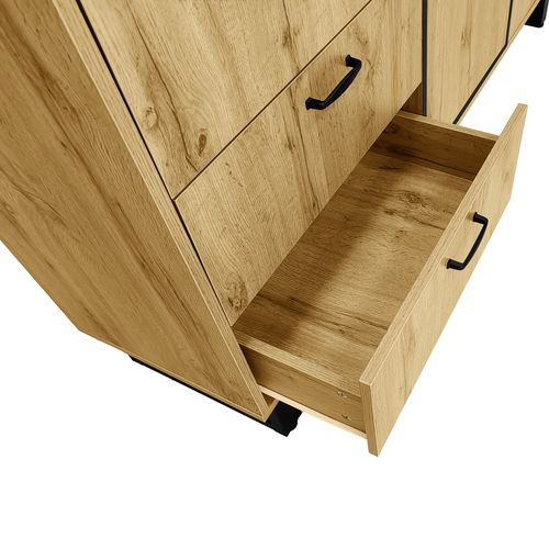 Buffet, Commode, 3 Tiroirs Et 2 Portes, 50 X 38 X 76,5 Cm