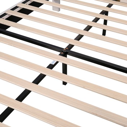 Lit Adulte 140x200cm Avec Tête De Lit En Forme De Fleurs, Velours, Beige