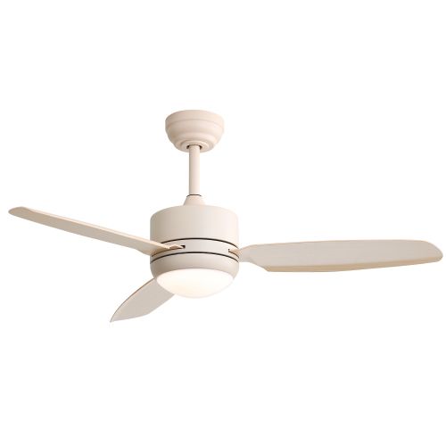 Ventilateur De Plafond 46"(117 Cm) Avec Lumière LED, 3 Pales Abs, Moteur Dc 6 Vitesses, Télécommande