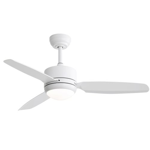 Ventilateur De Plafond 46"(117 Cm) Avec Lumière LED, 3 Pales Abs, Moteur Dc 6 Vitesses, Télécommande
