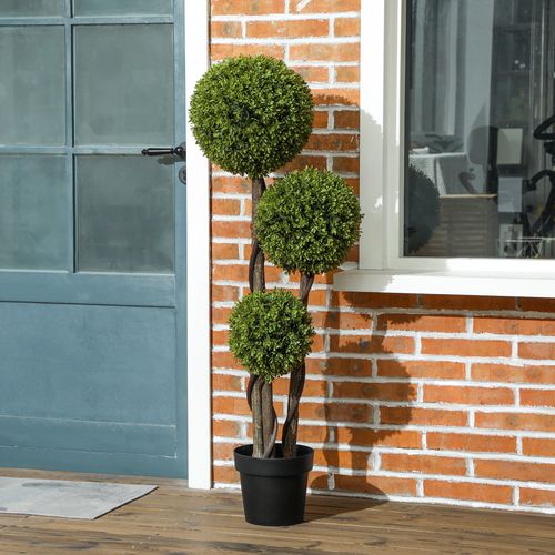 Plante Artificielle Arbre Buis 115cm Avec Pot Stable
