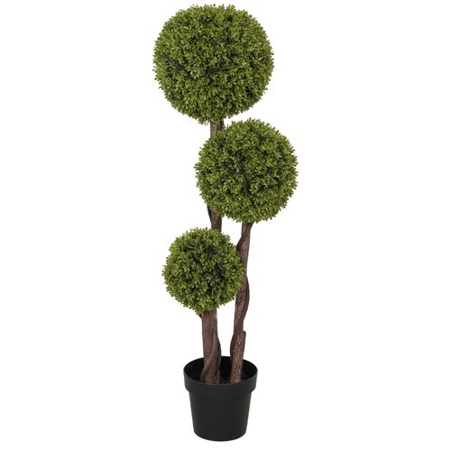 Plante Artificielle Arbre Buis 115cm Avec Pot Stable