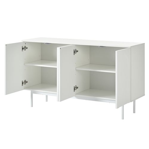 Buffet  Avec 4 Portes En MDF - Blanc