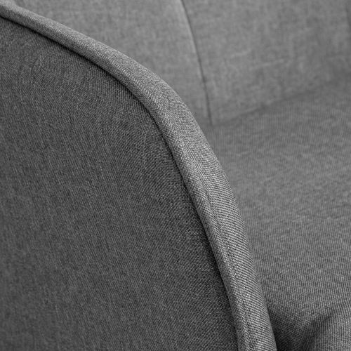 Rocking Chair, Fauteuil à Bascule Avec Repose-pieds En Lin, Capacité De Charge De 130 Kg, Gris Foncé