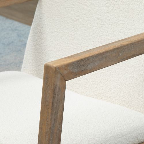 Rocking Chair, Fauteuil à Bascule, Structure En Bois, Blanc