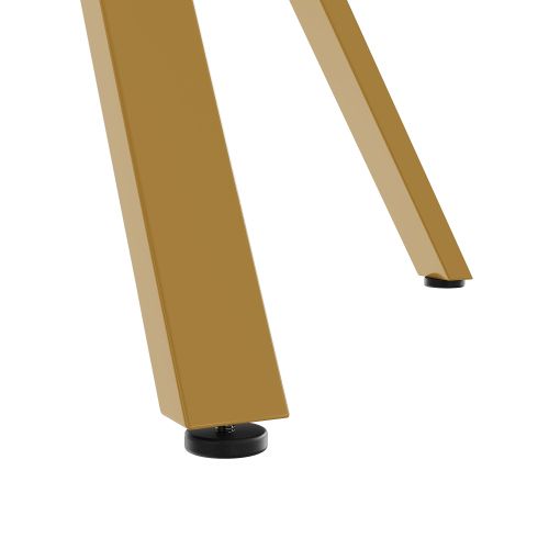 Ensemble Table Et Chaises, Table à Manger Ronde Avec Pieds En Métal Et 4 Chaises En Velours Noir