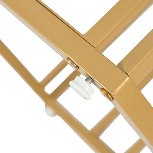 Ensemble Table Et Chaises, Table à Manger Hexagonale Avec Pieds Dorés Et 4 Chaises En Velours Vert