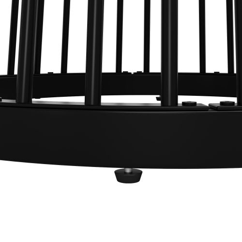 Ensemble Table Et Chaises, Table à Manger Ronde Avec Pieds Noir Et 4 Chaises En Velours Gris Foncé