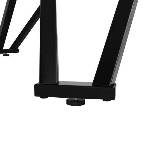 Ensemble Table Et Chaises, Table Ronde En Mdf Avec Pieds Noir Et 4 Chaises En Lin Gris