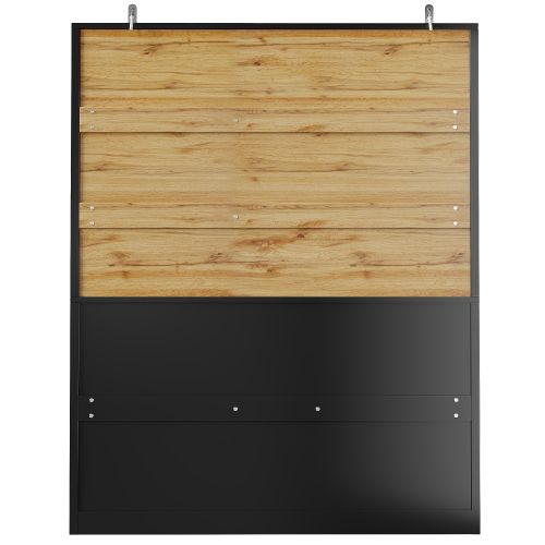 Buffet Haut Avec 3 Tiroirs, Des Étagères Réglables, Rangements Ouverts, Noir