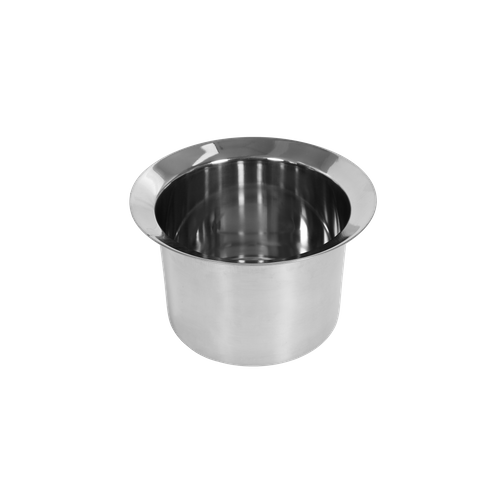 Table De Jardin Aluminium Ronde 55×55×49 Cm Avec Seau à Glace, Pieds Réglables Bronze