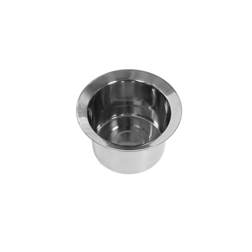 Table De Jardin Aluminium Ronde 55×55×49 Cm Avec Seau à Glace, Pieds Réglables Bronze