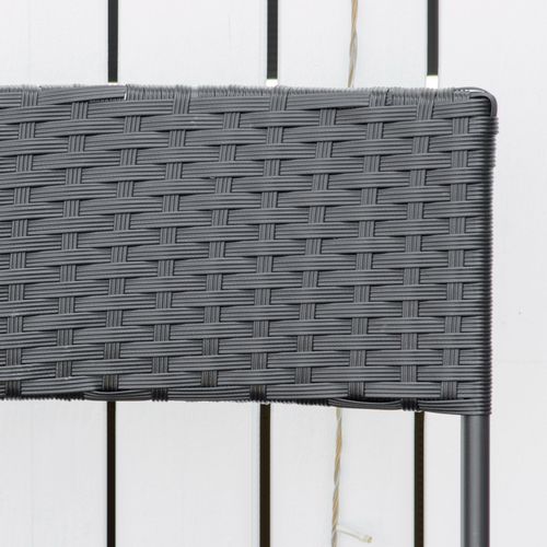 Salon De Jardin Outsunny 2 Pers Bistrot Polyrattan Brun, Table + 2 Chaises Pliantes