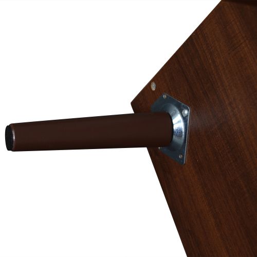 Meuble TV Bas Marron De 200 Cm Avec 2 Portes En Rotin, 2 Tiroirs, 2 Compartiments Ouverts