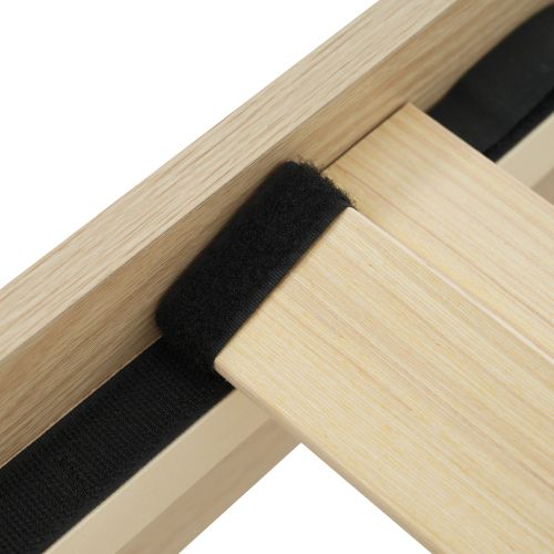 Lit Adulte 160x200 Cm, Lit En Bois, LED, En Velours Côtelé Beige