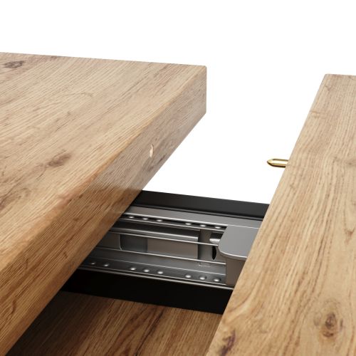 Table à Manger Bois Extensible 119-158,5x80 Cm, Pour Cuisine Et Salon