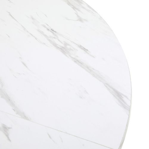 Table à Manger Ronde, Table De Cuisine Avec Cadre En Métal Noir