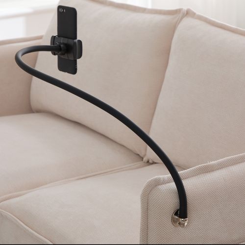 Canapé Droit 2 Places Moderne Avec Accoudoirs, Pochette Latérale Et Support Téléphone - Beige