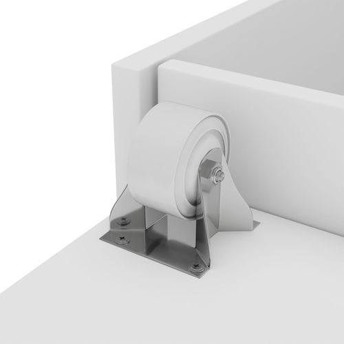 Caisson De Bureau Avec Tiroirs Et Compartiments - Meuble Mobile à Roulettes - Blanc