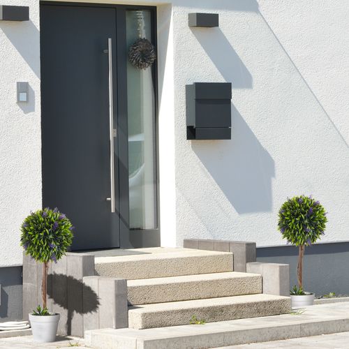 Lot De 2 Plante Artificielle Lavande Artificielle 60 Cm Avec Pot Et Mousse Artificielle