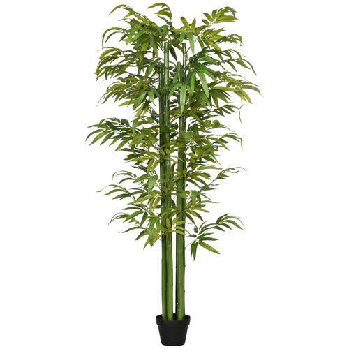Plante Artificielle Bambou Artificiel 180 Cm Avec Pot, Décorative Pour Intérieur