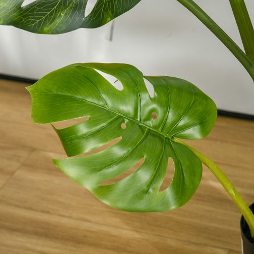 Plante Monstera Artificielle Décorative 110 Cm Avec Pot Pour Intérieur Et Extérieur