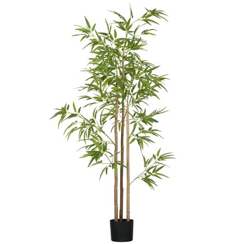 Plante Artificielle Bambou 180 Cm Avec 830 Feuilles, Décorative Pour Intérieur