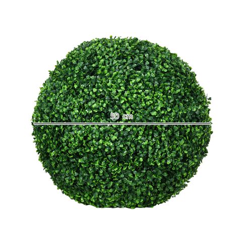 Lot De 2 Plante Artificielle Boule De Buis Artificielle 50 Cm, Décorative Pour Intérieur