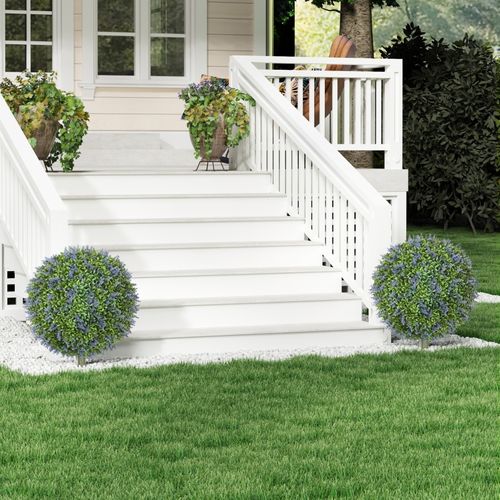 Lot De 2 Plante Artificielle Lavande Artificielle 60 Cm, Uv Résistant
