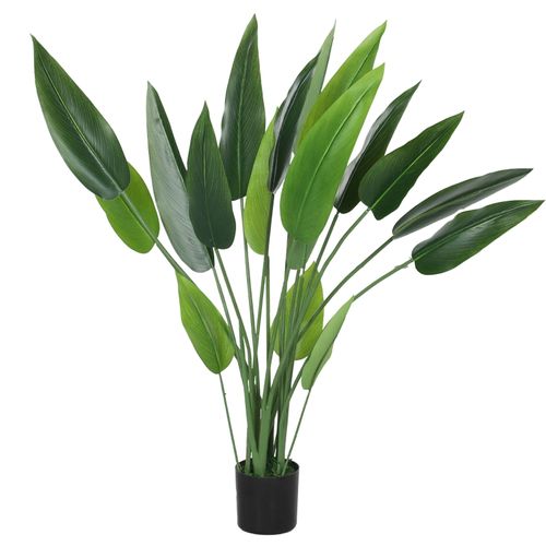 Plante Artificielle Paradisier 110 Cm Avec Pot Et Mousse, Décorative Pour Intérieur