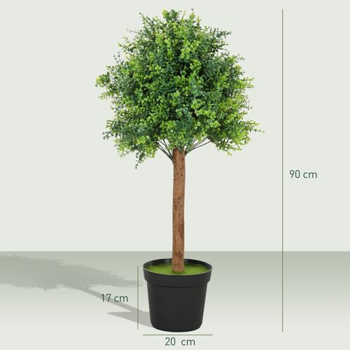 Plante Artificielle Buis 90 Cm Avec Pot Pour Décoration Intérieure