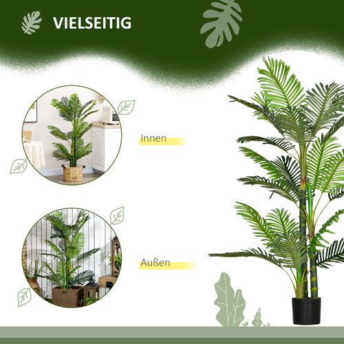Plante Artificielle Palmier 150 Cm Avec Pot Rempli De Ciment