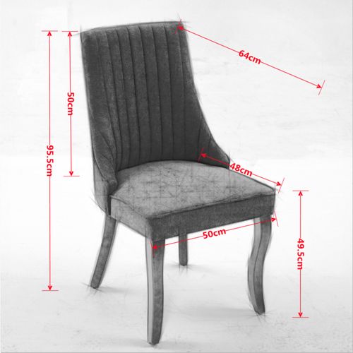 Lot De 2 Chaises De Salle à Manger à Dossier Haut Avec Cadre En Bois Et Coussin En Tissu Beige