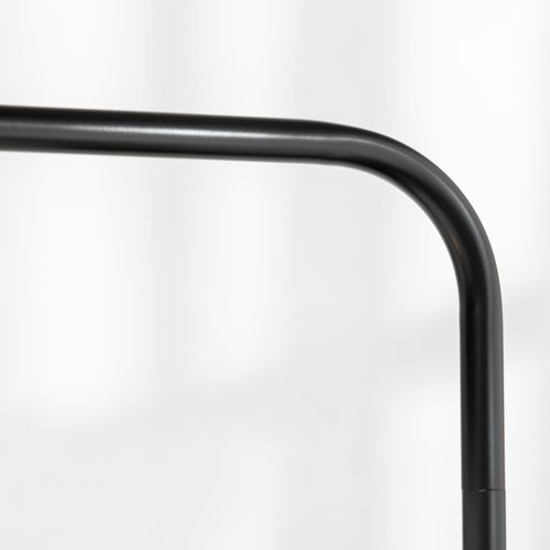 Lampadaire Moderne Incurvé En Tissu Blanc, Cadre En Métal Noir, Pour Salon Et Bureau 163,5 cm