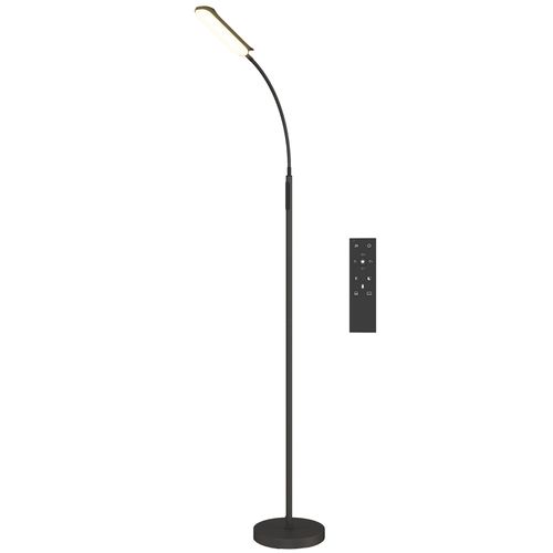 Lampadaire LED Col De Cygne Réglable 5 Modes, Télécommande, 22x175 Cm, Polyvalente