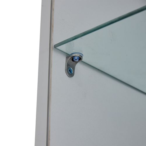 Buffet Rangement 3 Placards Avec LED Application, Design Moderne, Facile à Entretenir, Blanc