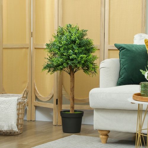 Plante Artificielle20x20x90cm, Entretien Facile, buisson, pot Stable, plastique, vert