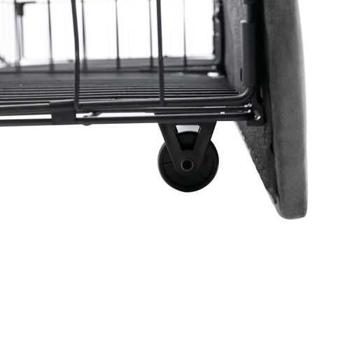 Lit Coffre,140*190cm, Lit Adult, Lit Double, LED, Dossier Doux, Tiroir, En Velours, Gris