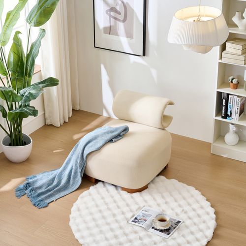 Fauteuil Fixe Avec Nid Pour Chat, Tissu Résistant, Bois, 79x69x64 Cm – Beige