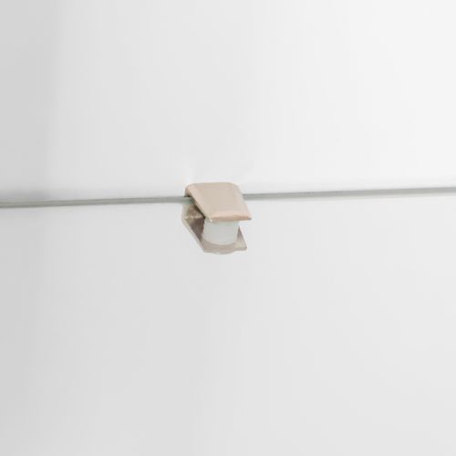 Bibliothèque Avec 3 Étagères En Verre Et Éclairage Intégré, Design Moderne Pour Salon - Blanc