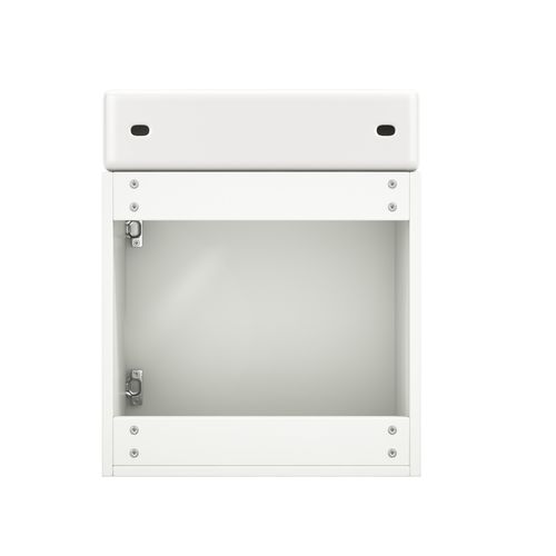 Meuble Sous-vasque Suspendu Avec Vasque - Meuble Salle De Bain Compact, Mdf, 46x26x56 Cm - Blanc